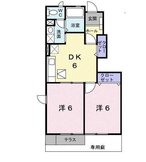フェアージュＢの間取り