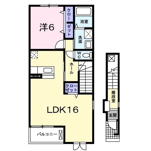 ソレイユBの間取り