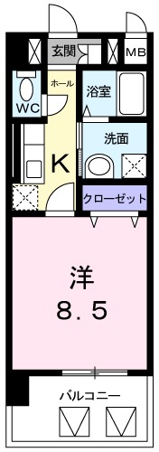 レジデンス川崎大師の間取り