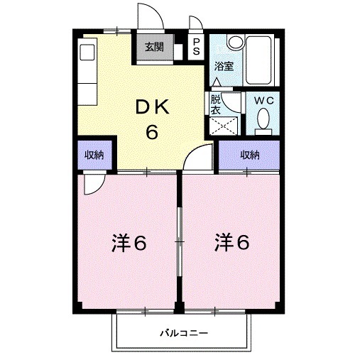 ハイツオチアイの間取り