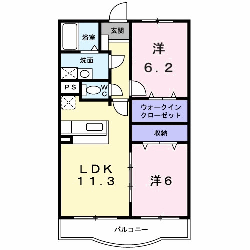 フラッツ ラ ローサの間取り