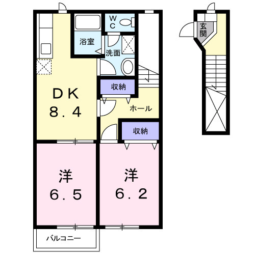 レジデンスKの間取り