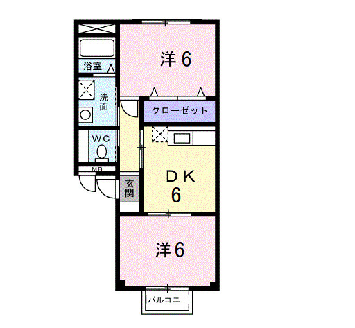 エトワールＴｏｍｏ・01020号室の間取り