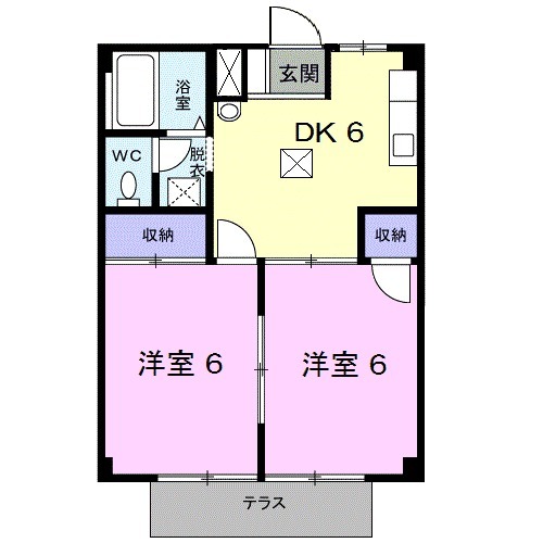 シティハイツ峰・01010号室の間取り