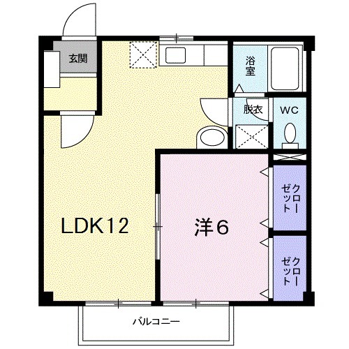 エクセレント都府楼南2の間取り