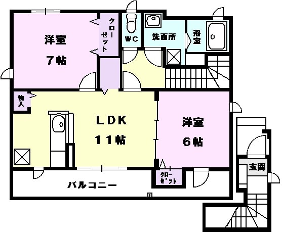 セントポーリアの間取り
