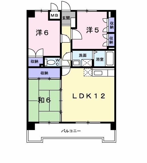 クレール空港前の間取り