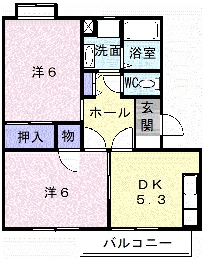 ファインハオスBの間取り