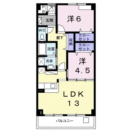 ヒルズ向イ山の間取り