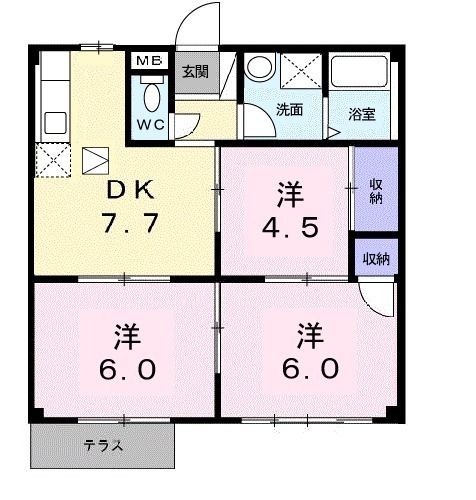 メープルファーム照山Ⅰの間取り