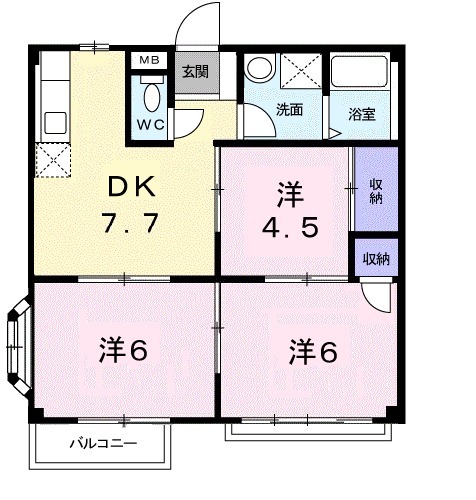 メープルファーム照山Ⅰの間取り