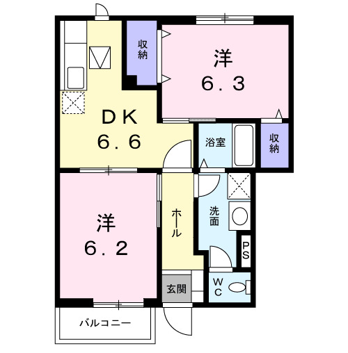 ブランシェ壱番館の間取り
