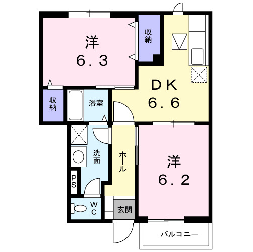 ブランシェ壱番館の間取り