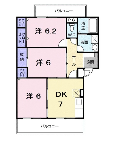 ランデックス逢妻の間取り