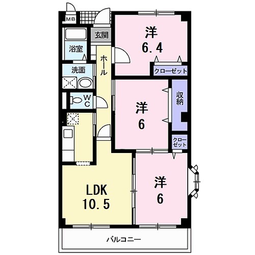 エステイト スリーの間取り