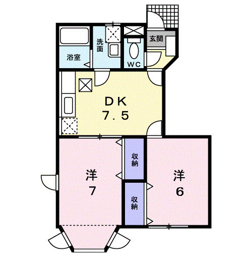 オークレイコートⅡの間取り