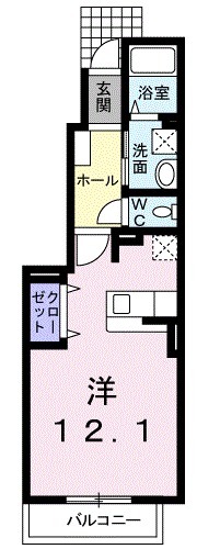 ハレイエB(HALEIE B)の間取り