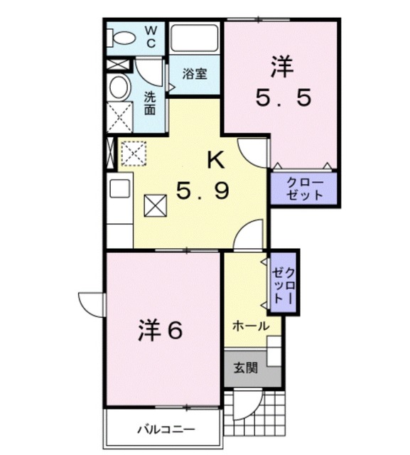 エミールBの間取り