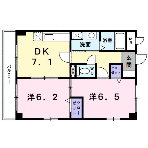 ヴィヴィッドの間取り