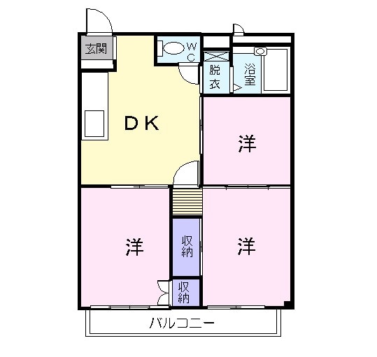 リバーハーフハイツの間取り