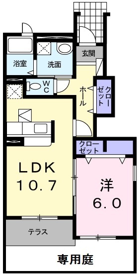 グリーンヒルズ日の出A棟の間取り