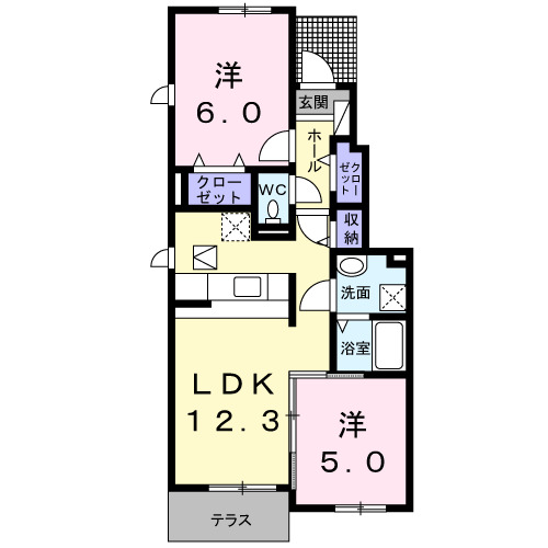 パティオの間取り