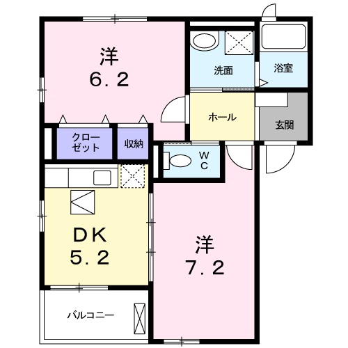 ヴィラ葵の間取り
