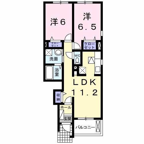 ソレイユ荒田の間取り