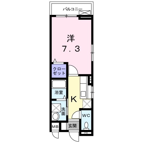 サニー　フィールド・01010号室の間取り