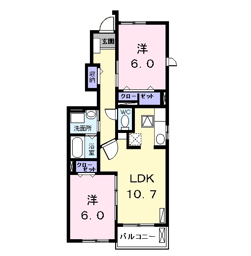 ブルック レジデンスⅠの間取り