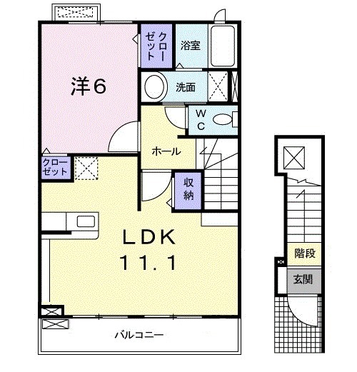 キャッスルバレー行田Ⅴの間取り