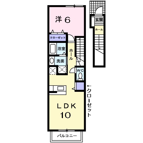プリュマージュの間取り