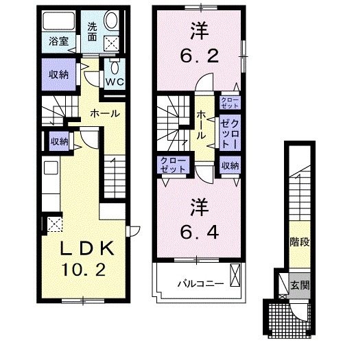 メゾン ド ペルールの間取り