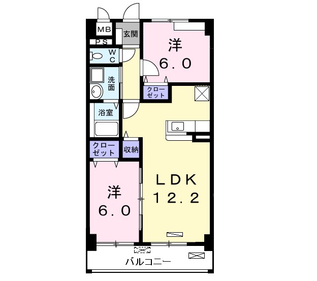 フルールの間取り