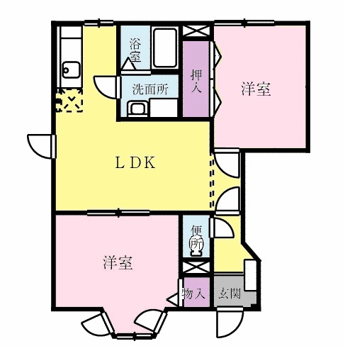 アビタシオン郷前の間取り