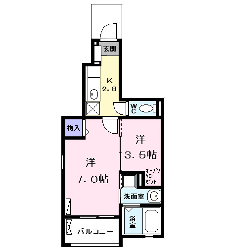 クレメント ハウスの間取り