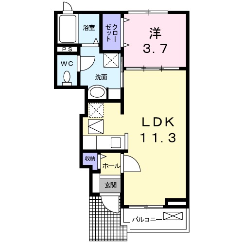 ヌウボーハウスの間取り