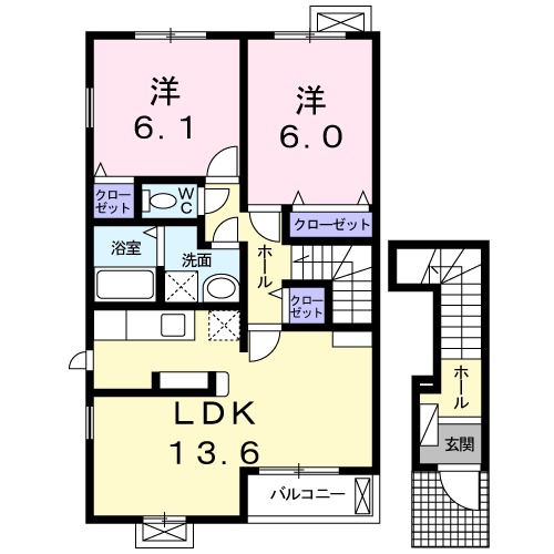 ティアラⅡの間取り