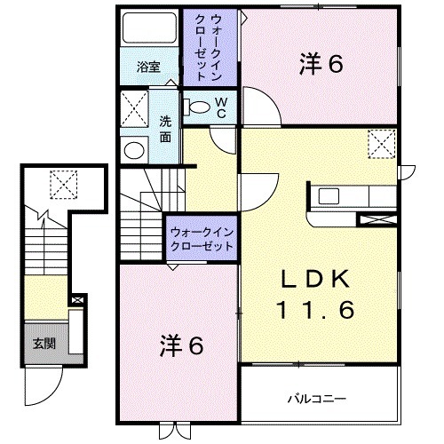 カルム　ジェルメの間取り