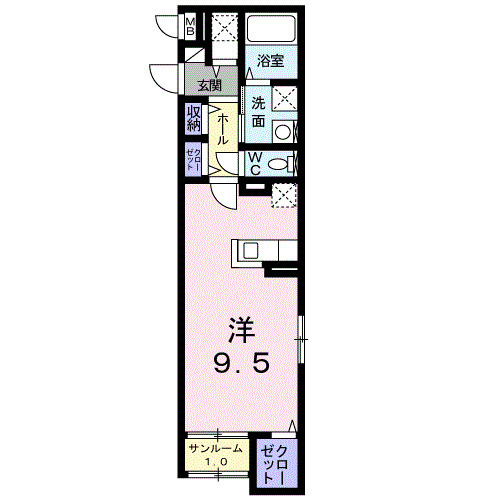 トレス中田の間取り