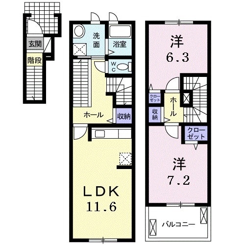 ボニート Ⅰの間取り