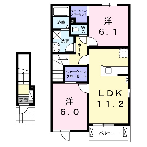 希望　Ｎｏｚｏｍｉ　Ｂの間取り