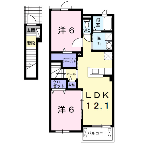ドゥマン　クレールⅠの間取り