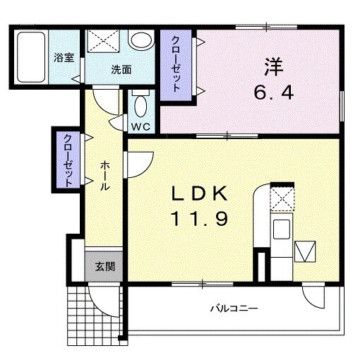 メリディオ静波の間取り