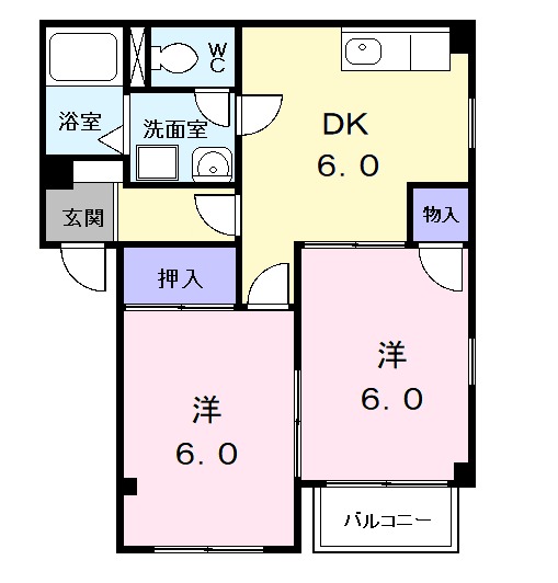 アネックス美和の間取り