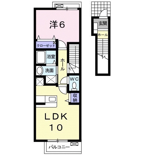 グリーンヒルズ大澤Eの間取り