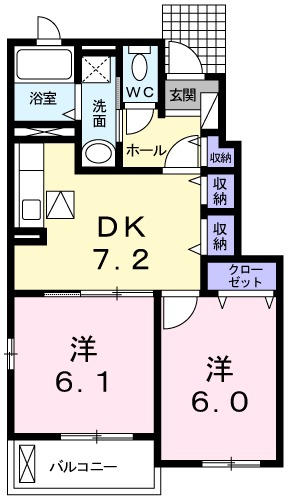 イースト ユーBの間取り