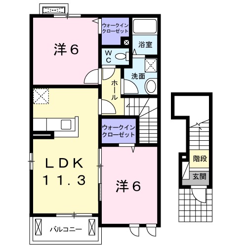 グラースAの間取り