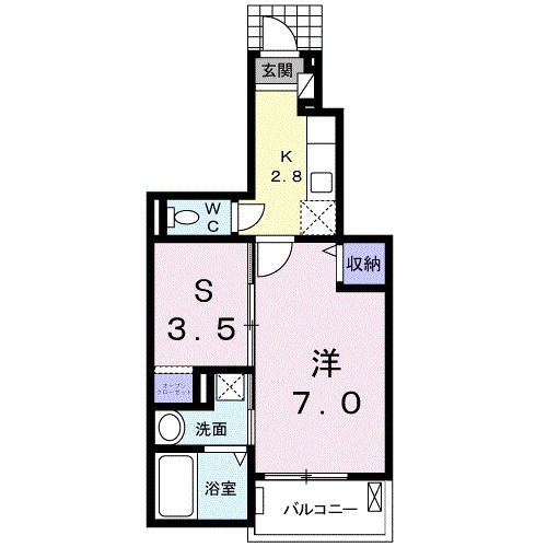 メゾンジャストBの間取り