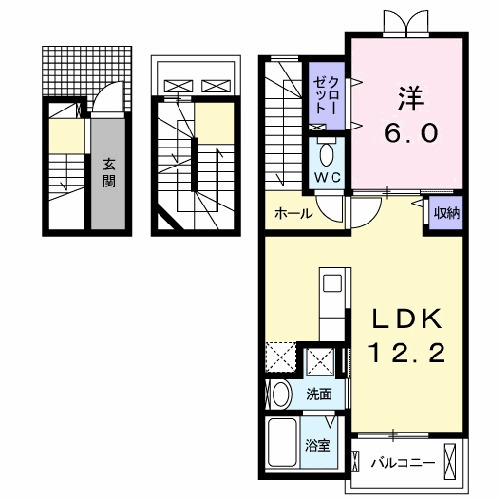 メゾンジャストＢの間取り
